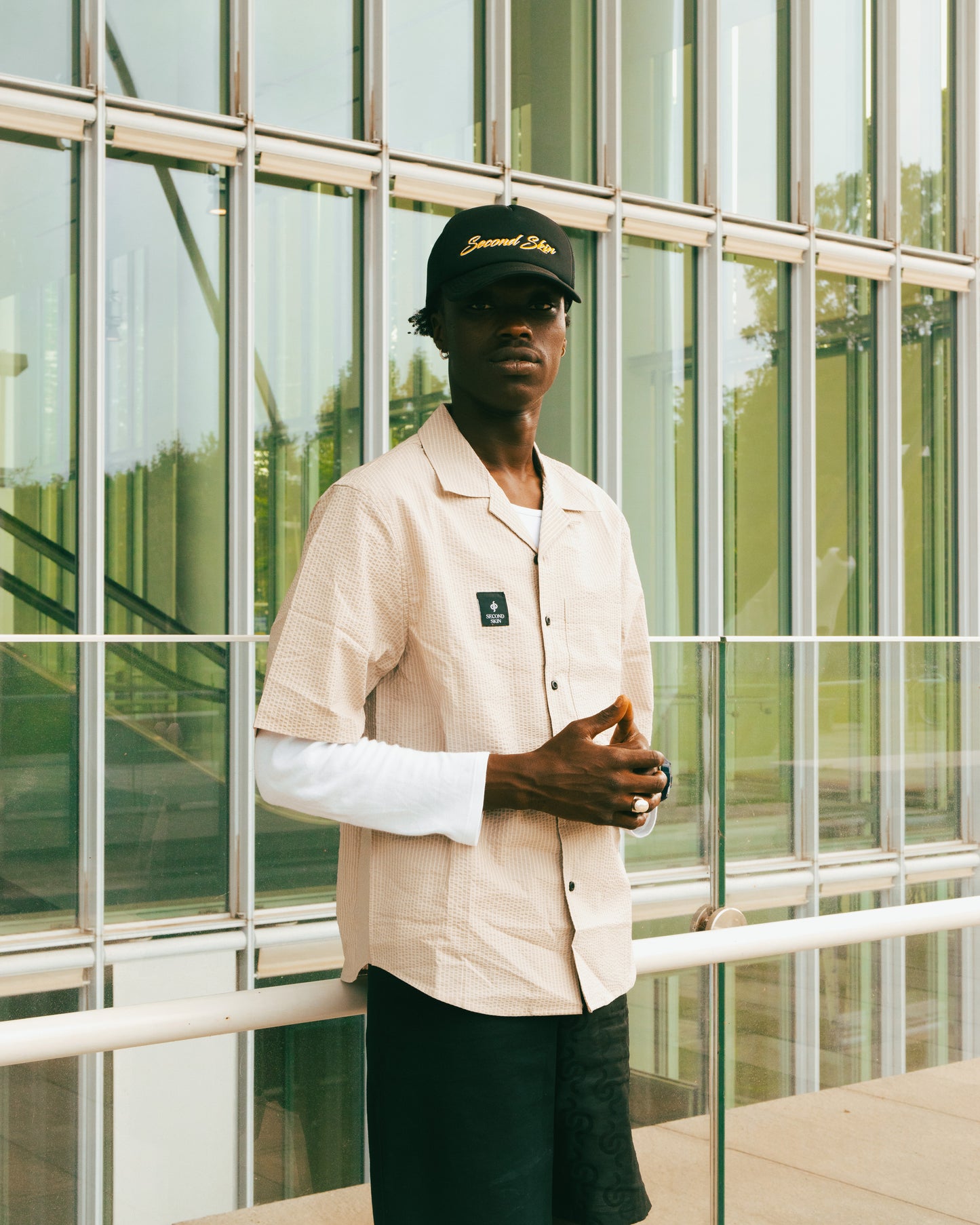 ITALIANO VERO CREAM RELAXED SHORT SLEEVE SHIRT