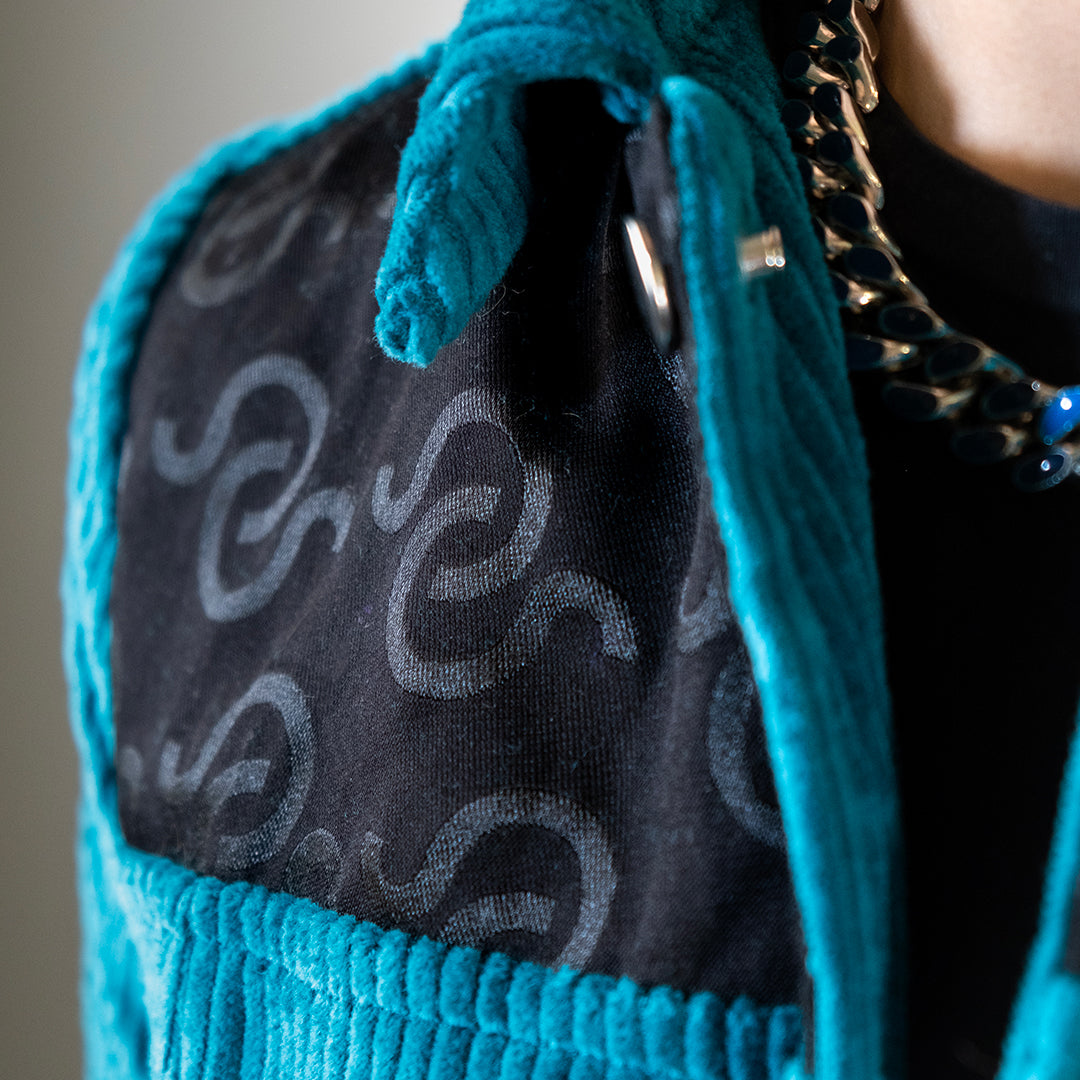 VELVET JACKET KPOP PETROL GREEN