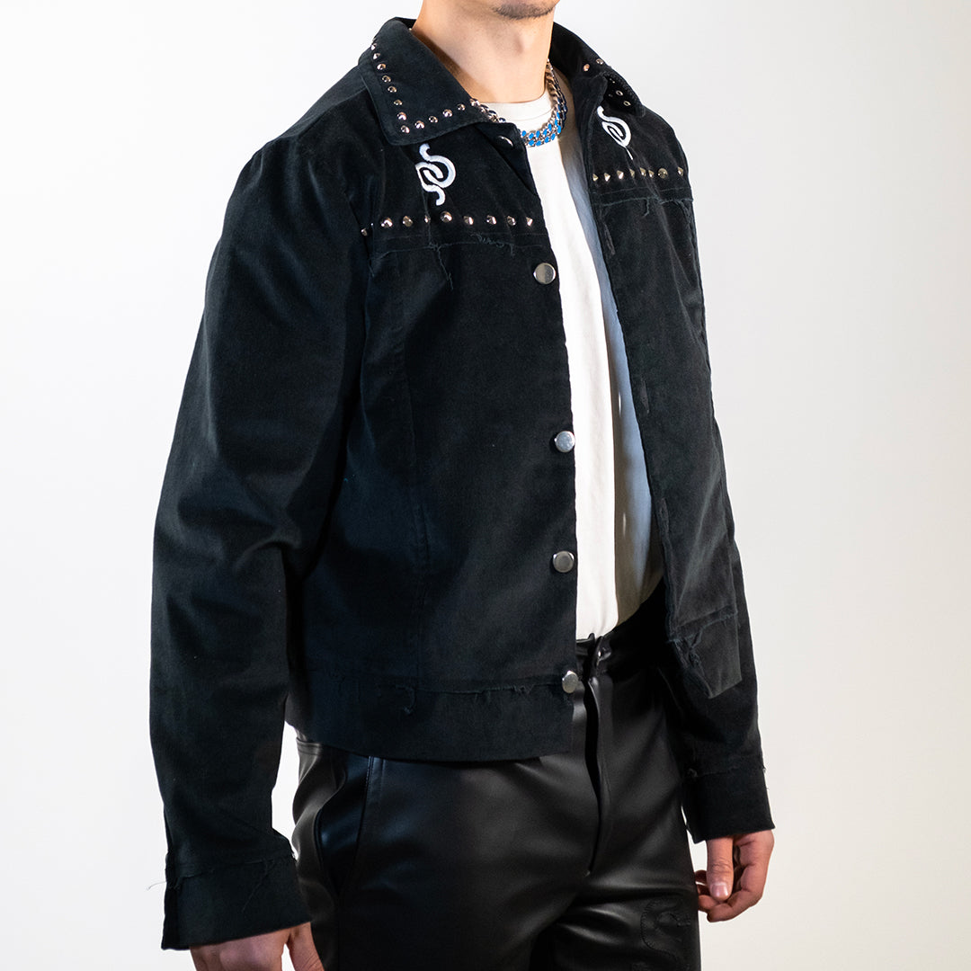 VELVET JACKET KPOP BLACK