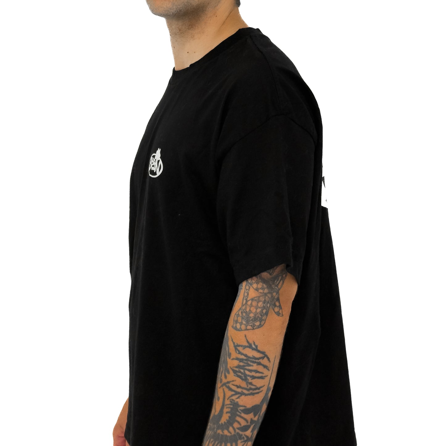 Cement Flower Tee Black & White