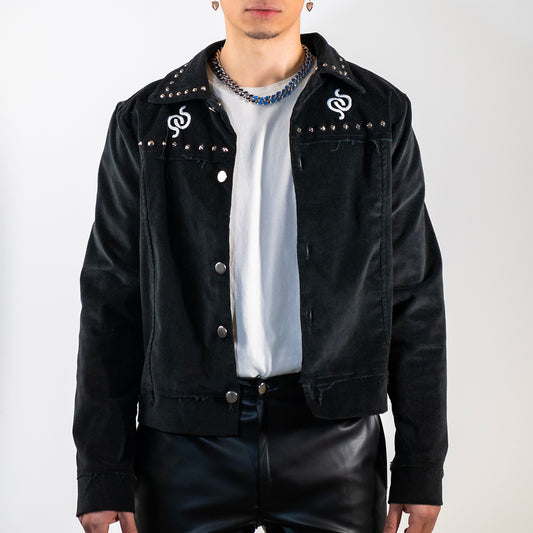 VELVET JACKET KPOP BLACK
