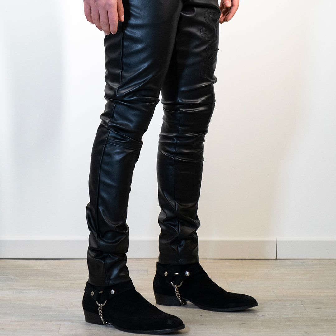 SKINNY LEATER PANTS BRITNEY BLACK