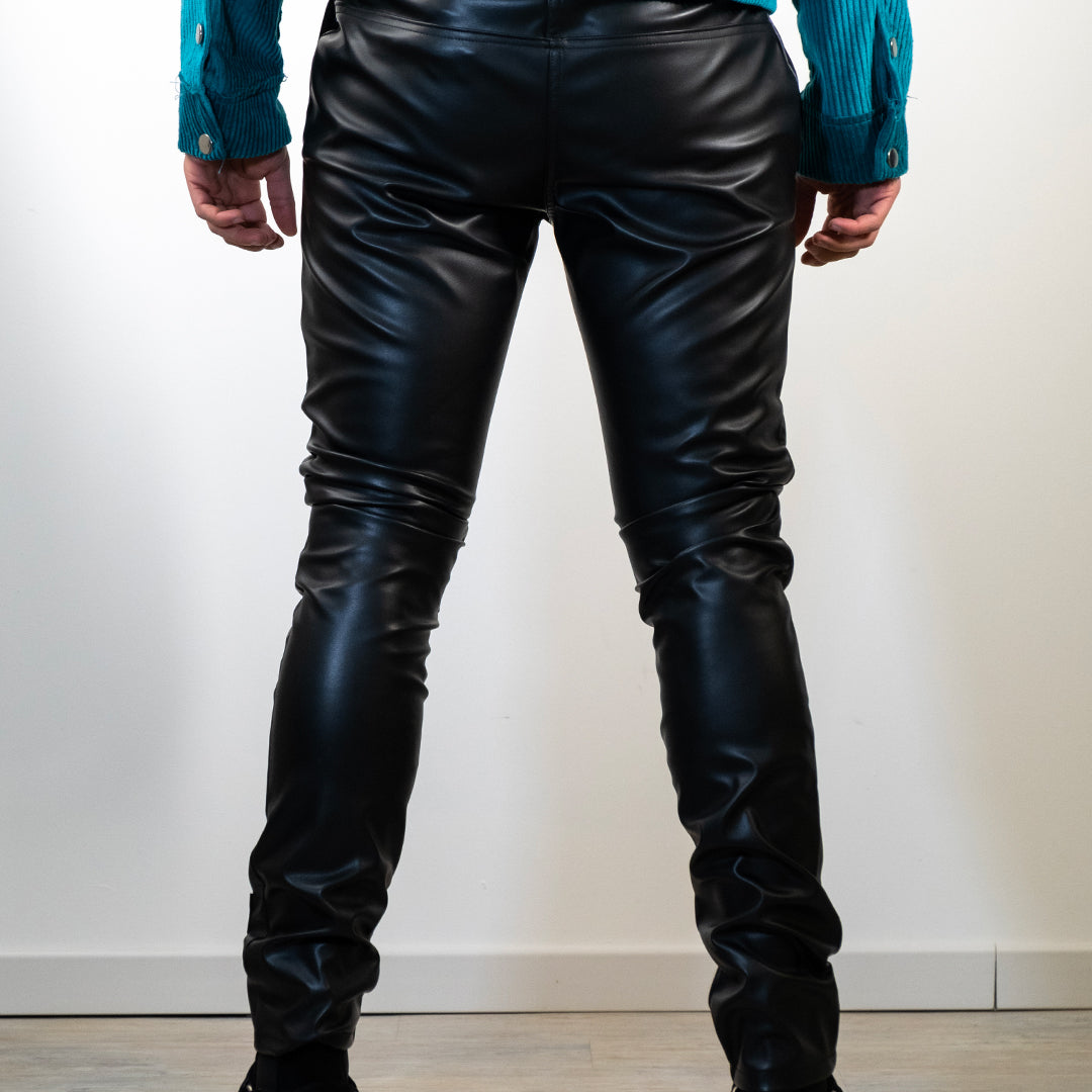 SKINNY LEATER PANTS BRITNEY BLACK