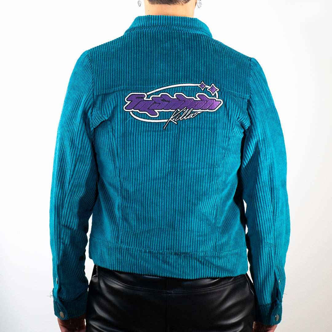VELVET JACKET KPOP PETROL GREEN